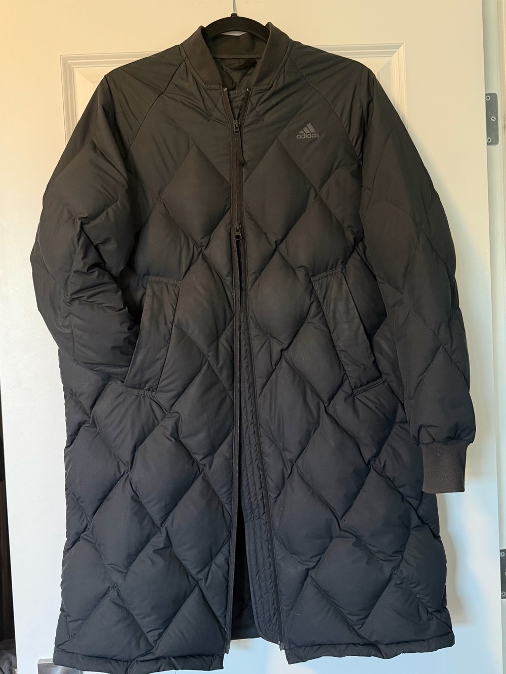 Adidas Long Down Bomber Coat